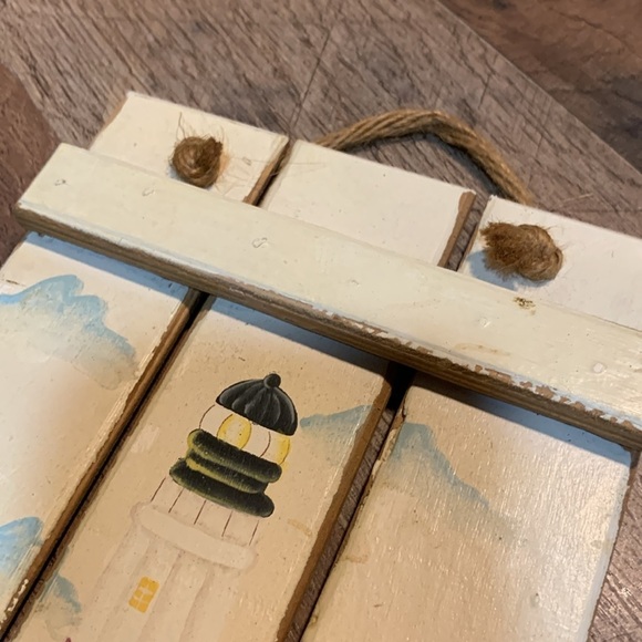 Montauk, New York Lighthouse Wall Decor Vintage 1980s Coastal Nautical Decor - Picture 8 of 10